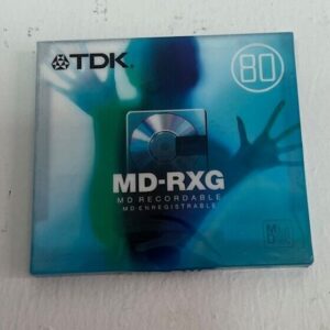 New TDK Minidisc MD-RXG 80 Sealed Discs 80 Minutes Each MD80 Recordable MD