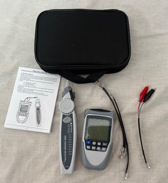 ET612 Network Cable Tester Digital Wire Tracker Continuity Battery Voltage